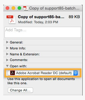 Set Default PDF Reader on Mac