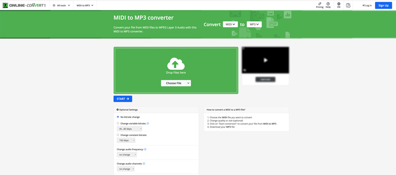 Online Convert MIDI to MP3 Converter