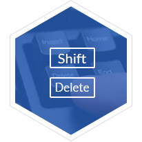 Shift deleted file recovery