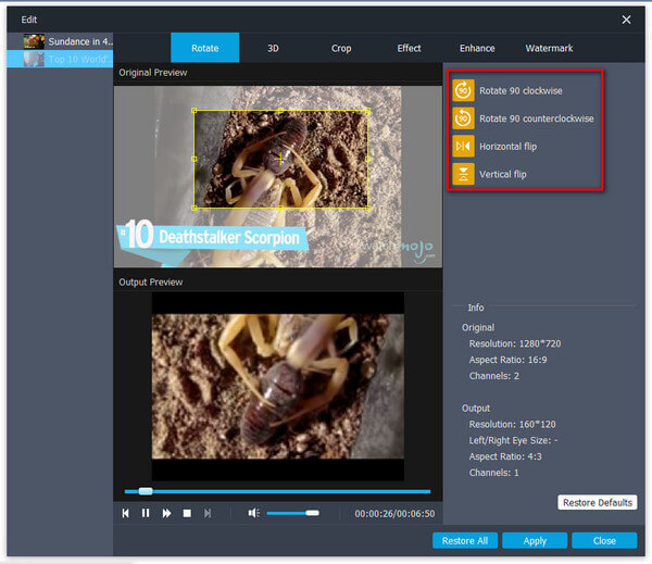 How to Rotate a Video on Windows 10