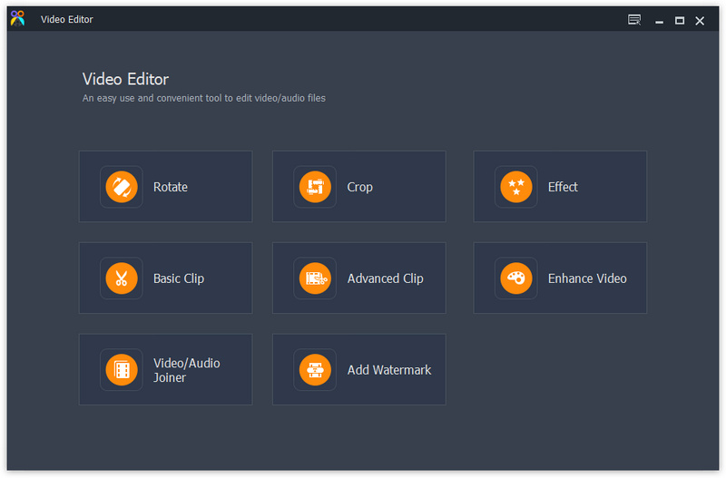 Main Interface of Video Editor