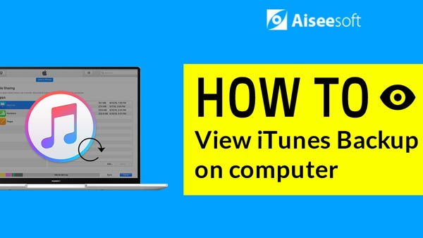 view iTunes backup files on computer