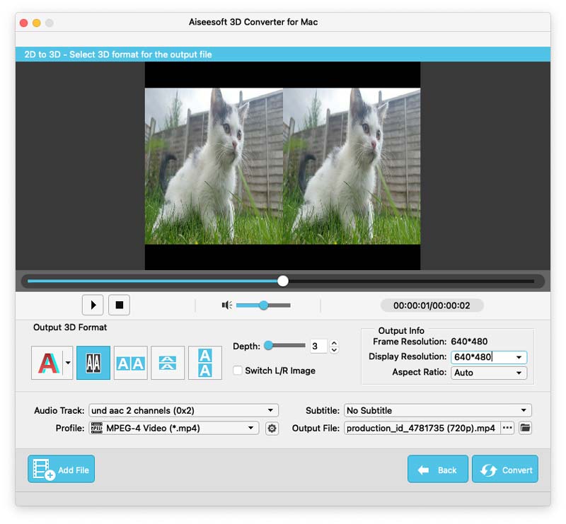 free 2d to 3d video converter for mac