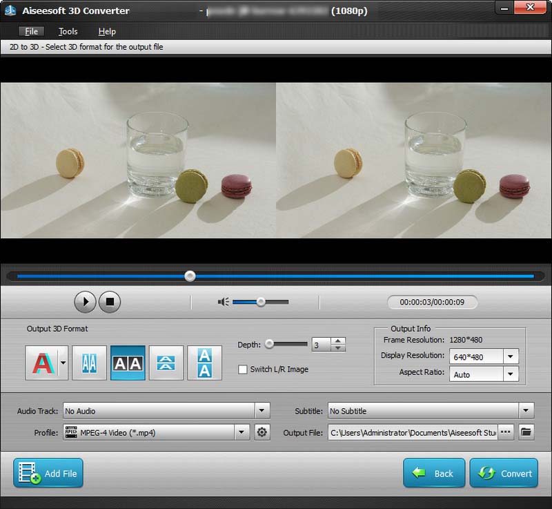 2d to 3d video converter free
