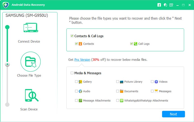 aiseesoft android recovery