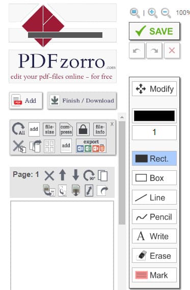online pdf editor writer
