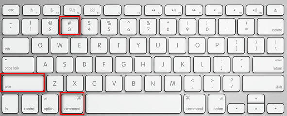 keyboard key for screenshot mac