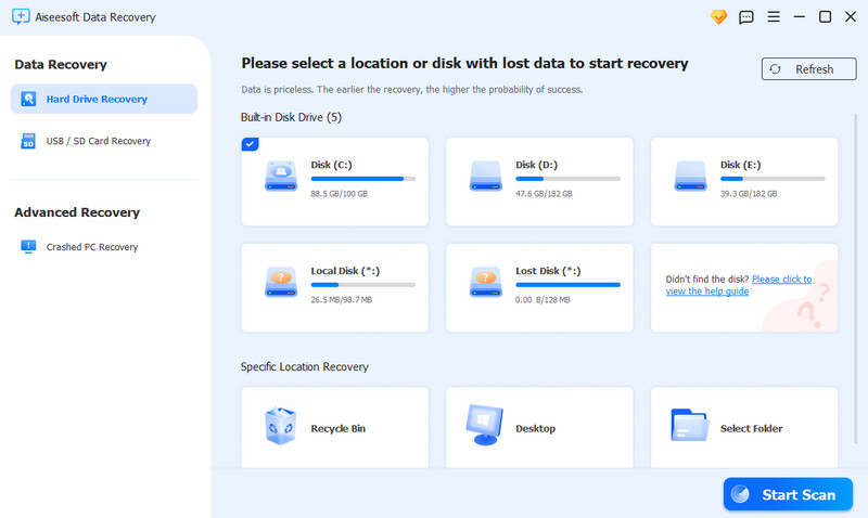 Data Recovery Homepage