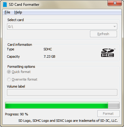 sdcard formatter android
