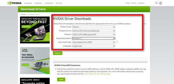 Nvidia Select Driver