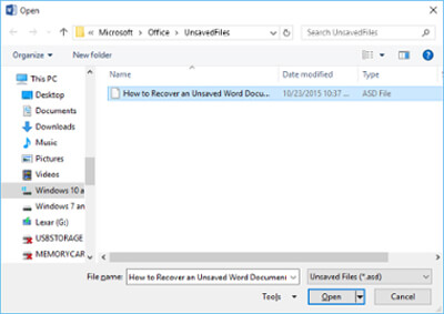turn on autorecover in word for mac 2015