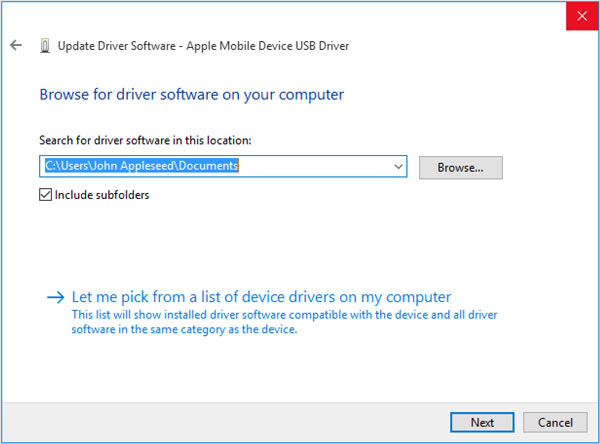 apple stand alone device drivers for windows 10