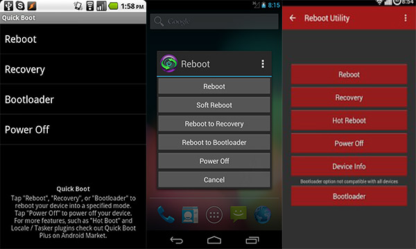android turn off quickboot