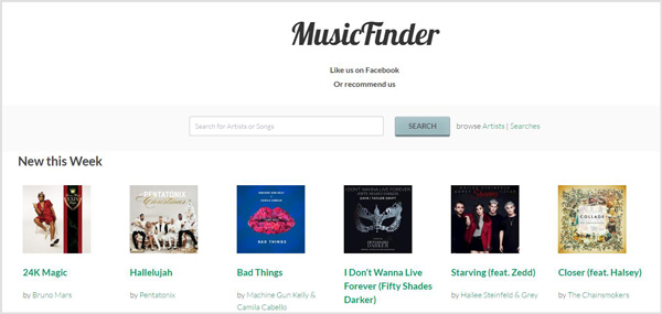 music album finder download