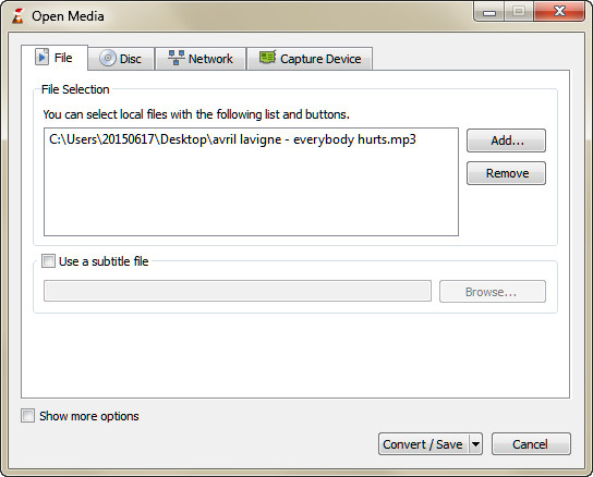 converting flac to mp3 vlc