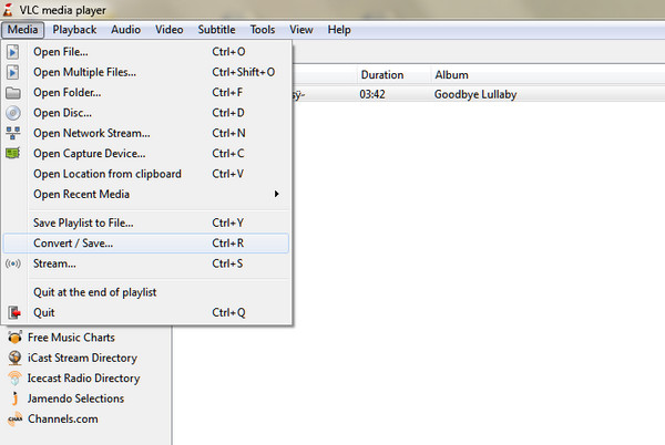 converting flac to mp3 vlc