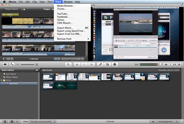 how to export an imovie as mp4