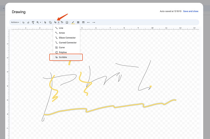 Draw A Signature In Google Docs By Drawing