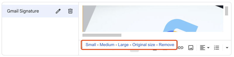 Resize Gmail Signature Image
