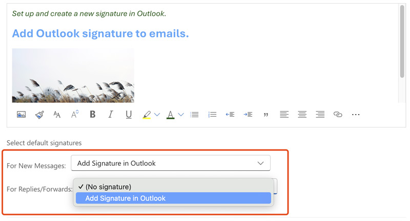 Add Signature In Outlook Web