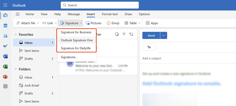 Change Signature In Outlook