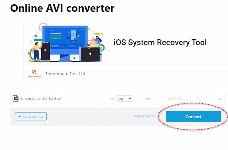 Convert Avi to Jpg Online