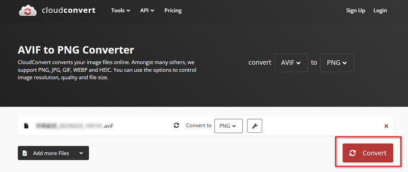 Cloudconvert Convert Avif