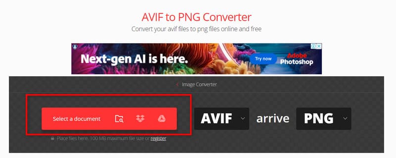 Convertio Upload Avif