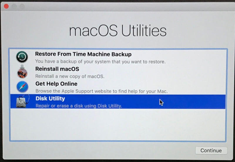 Mac OS恢复
