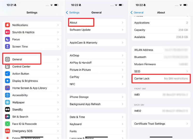 Check UInlock No Sim iPhone