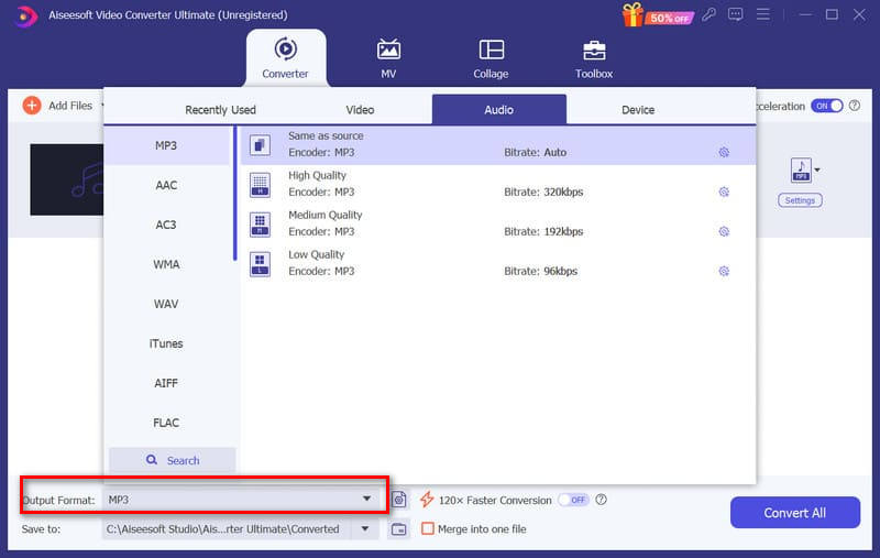 Aiseesoft Audio Format