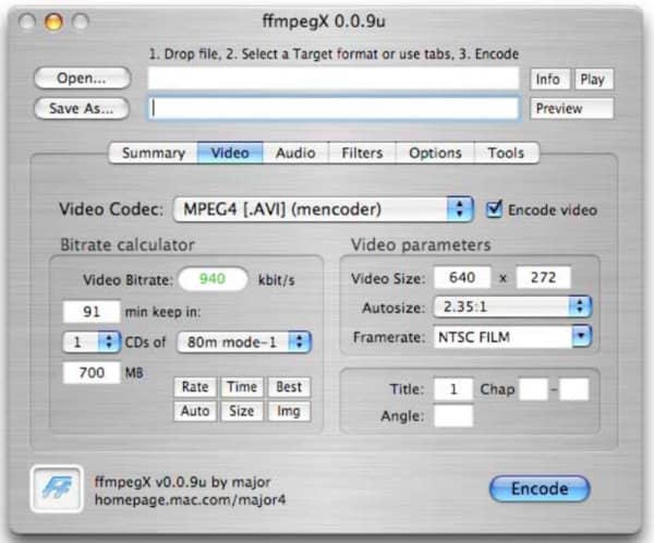 editready settings to convert to mpeg