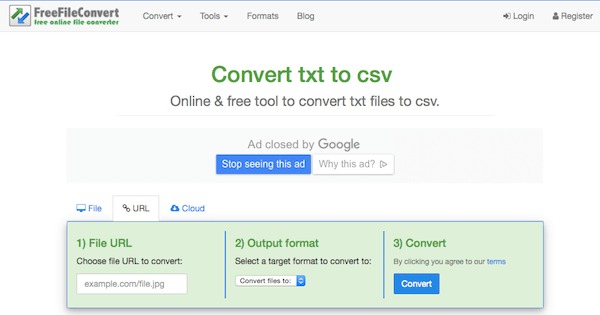 convert txt to csv python