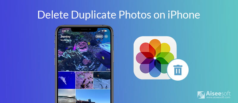 how to delete duplicate photos iphone