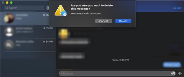 Delete a Message on Mac