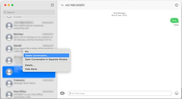 How to Delete Conversation on Mac