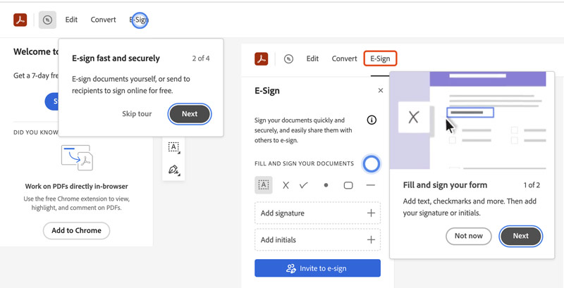 Adobe Acrobat E Sign Signature Tool