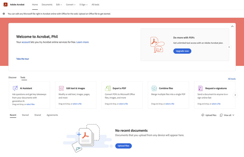 Adobe Acrobat Online Add Pdf Files