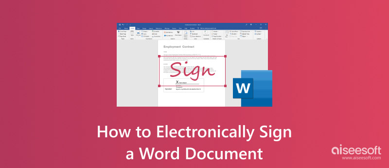 Electronically Sign A Word Document