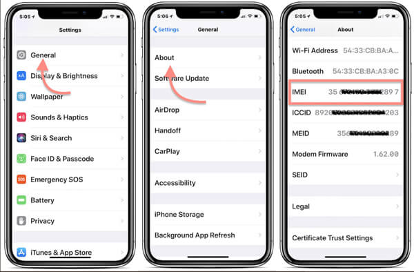 find icloud email address by imei free