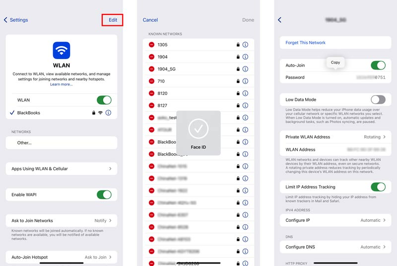 view wifi Passwords on iPhone Ever Connected