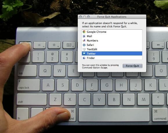 keyboard shortcut to force quit on mac