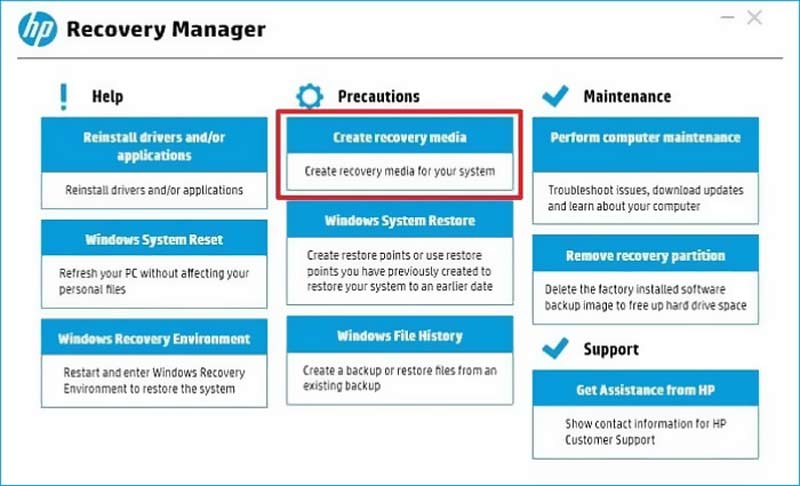 What is HP Recovery Media & How to Create a Recovery Media