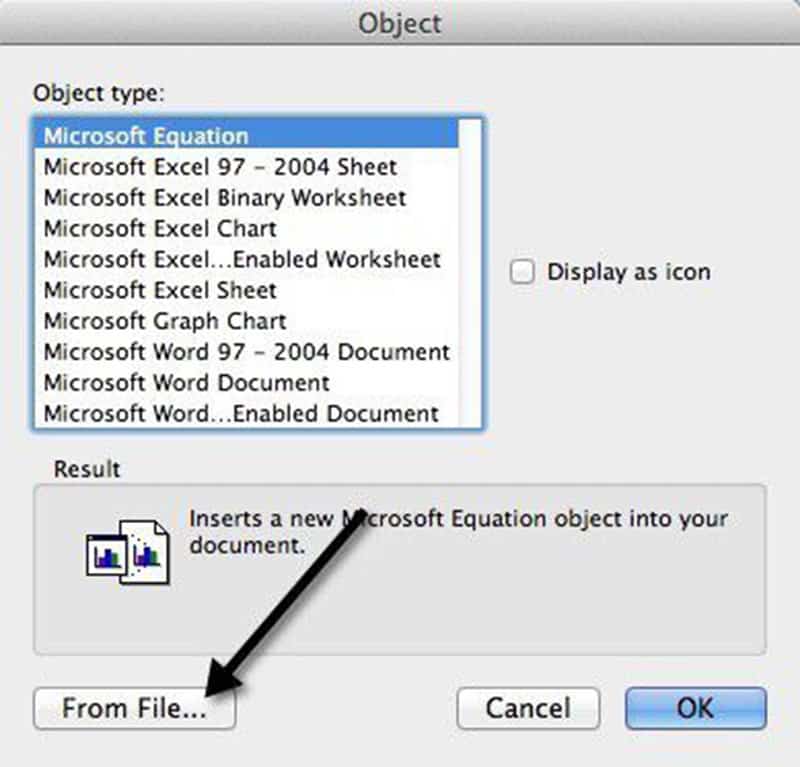 how do i add pdf to word document in mac 2011