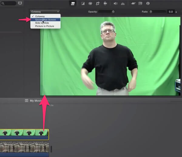 how to do green screen on imovie mac