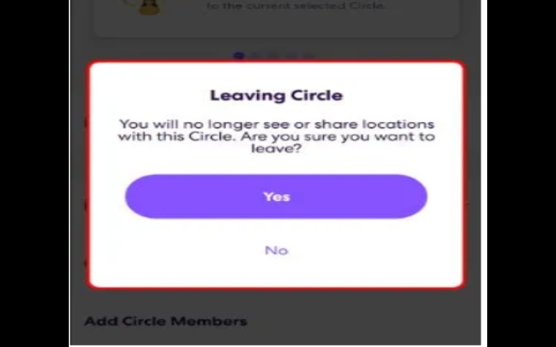 Disable Circle Location