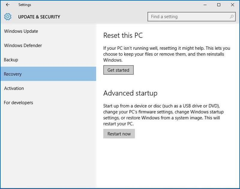 Reboot Asus Laptop to Factory Settings