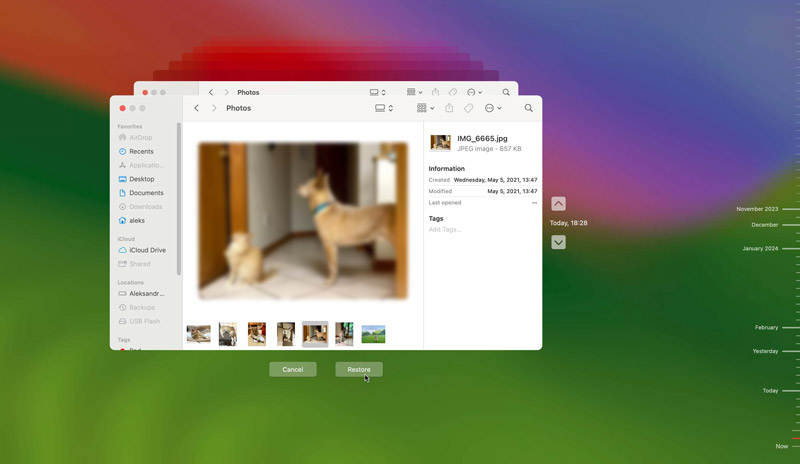 Restore Deleted Photos On Mac Using Time Machine