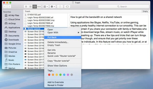 open temporary word document in mac