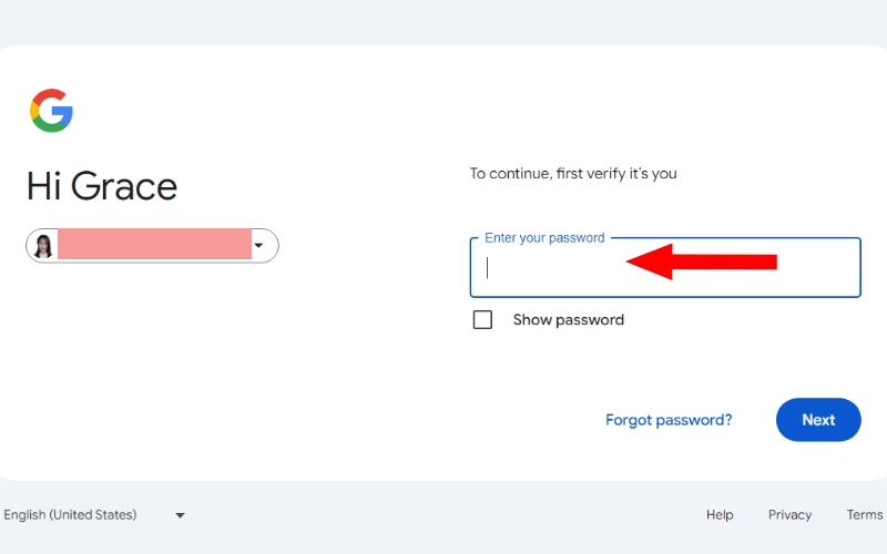 Enter Password to Confirm